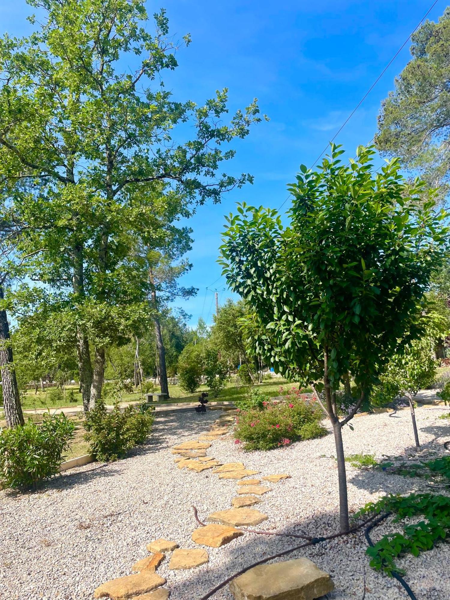 Villa LA GRANDE BASTIDE avec piscine, climatisation et salle de sport Seillans Extérieur photo