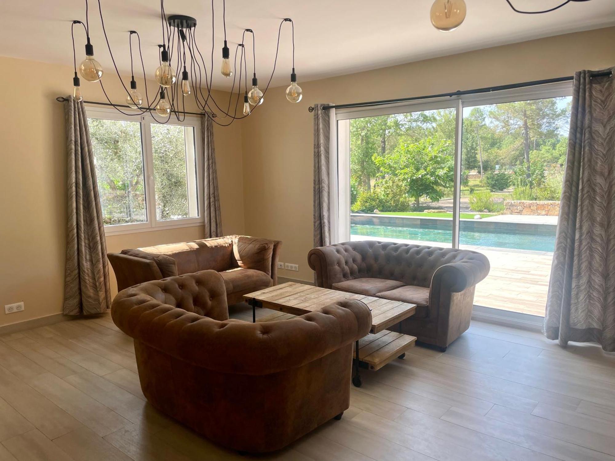 Villa LA GRANDE BASTIDE avec piscine, climatisation et salle de sport Seillans Extérieur photo