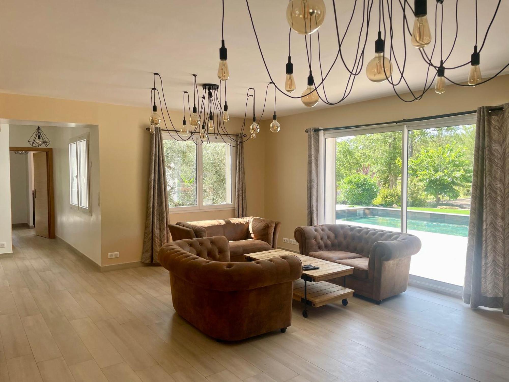 Villa LA GRANDE BASTIDE avec piscine, climatisation et salle de sport Seillans Extérieur photo